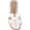 image:imageTOP Moda Elio20 Womens Classic HBand Slide Sandal for WomenWhite