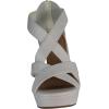 image:imageTOP Moda Ella18 Womens Gladiator Wedge Heel SandalsWhite