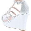 image:imageTOP Moda Jessie36 Womens Wedge SandalSilver