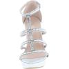 image:imageTOP Moda Jessie36 Womens Wedge SandalSilver1