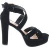 image:imageTOP Moda Lovely86 Womens Peep Toe Platform Chunky High Heel Closed Back SandalsBlack
