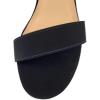 image:imageTOP Moda Over The Toe Strap Ankle Wrap Strap 2 Block Heel Open Toe Dress SandalBlack