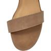 image:imageTOP Moda Over The Toe Strap Ankle Wrap Strap 2 Block Heel Open Toe Dress SandalTaupe