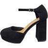 image:imageTOP Moda Platform Closed Toe Chunky Heel SandalBlack