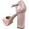 image:imageTOP Moda Platform Closed Toe Chunky Heel SandalNude Pat