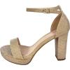 image:imageTOP Moda Platform High Heel Open Toe Dress Sandal Over The Toe StrapChampagne