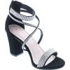 image:imageTOP Moda Rosa66 Ankle Strap Dressy High Heel Sandal Nonslip Sole For Wedding Party Prom Evening Wear or Any Occasion Sleek Style Block Heel SandalsBlack
