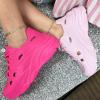 image:imageTOP Moda Shoes Women Foam Beach Sneakers CutOut Ventilation Openings Cushioned Arch Support Lace Up Lightweight Hidden Platform HeelFuchsia