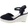 image:imageTOP Moda Wishing5 Womens Closed Toe Buckle Strap Espedrilles SandalsBlack
