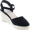 image:imageTOP Moda Wishing5 Womens Closed Toe Buckle Strap Espedrilles SandalsBlack