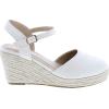 image:imageTOP Moda Wishing5 Womens Closed Toe Buckle Strap Espedrilles SandalsNatural
