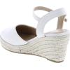 image:imageTOP Moda Wishing5 Womens Closed Toe Buckle Strap Espedrilles SandalsNatural