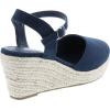 image:imageTOP Moda Wishing5 Womens Closed Toe Buckle Strap Espedrilles SandalsNavy