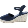 image:imageTOP Moda Wishing5 Womens Closed Toe Buckle Strap Espedrilles SandalsNavy