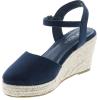 image:imageTOP Moda Wishing5 Womens Closed Toe Buckle Strap Espedrilles SandalsNavy