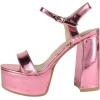 image:imageTOP Moda Women Block Chunky Thick High Heels Sandals Open Toe Platform Ankle Strap Strappy Jasmine1Pink Patent