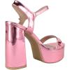 image:imageTOP Moda Women Block Chunky Thick High Heels Sandals Open Toe Platform Ankle Strap Strappy Jasmine1Pink Patent