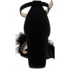 image:imageTOP Moda Women Chunky Heels Ankle Strap Sandals with Fur KONNER30 BLACK 8