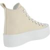image:imageTOP Moda Women High Top Platform Sneakers Canvas LaceUp Fashion Shoes Flatform Thick Sole Casual Streetwear Trainers Sherry1Beige