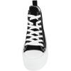 image:imageTOP Moda Women High Top Platform Sneakers Canvas LaceUp Fashion Shoes Flatform Thick Sole Casual Streetwear Trainers Sherry1Black