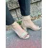 image:imageTOP Moda Women Rhinestone Glitter Ankle Strap Chunky Heel SandalsChampagne Glitter