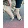 image:imageTOP Moda Women Rhinestone Glitter Ankle Strap Chunky Heel SandalsChampagne Glitter