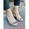 image:imageTOP Moda Women Rhinestone Glitter Ankle Strap Chunky Heel SandalsChampagne Glitter