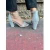 image:imageTOP Moda Women Rhinestone Glitter Ankle Strap Chunky Heel SandalsSilver Glitter