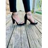 image:imageTOP Moda Women Rhinestone Platform High Heel Open Toe Dress Sandal Over The Toe Strap SilverBlack Nub Rhinestone