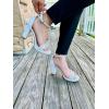 image:imageTOP Moda Women Rhinestone Platform High Heel Open Toe Dress Sandal Over The Toe Strap SilverWhite Rhinestone