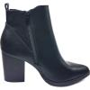 image:imageTOP Moda Womens Ankle Boots Chunky Stacked Mid Heel Elastic ChelseaBlack
