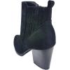 image:imageTOP Moda Womens Ankle Boots Chunky Stacked Mid Heel Elastic ChelseaBlack Suede