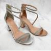 image:imageTOP Moda Womens Ankle Strap Open Toe Dressy Formal Strappy Rhinestone Chunky Heel Sandals 6Silver Rhinestone