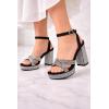 image:imageTOP Moda Womens Ankle Strap Open Toe Platform Dressy Formal Strappy Rhinestone SandalsBlack Nub Rhinestone