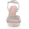 image:imageTOP Moda Womens Asia20 Platform Heel SandalsSilver Glitter
