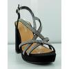 image:imageTOP Moda Womens Chunky Heel Ankle Strap Open Toe Platform Strappy Rhinestone SandalsBlack Nub