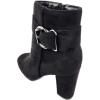 image:imageTOP Moda Womens Chunky High Heel Ankle Boots with BuckleBlack