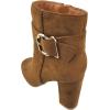 image:imageTOP Moda Womens Chunky High Heel Ankle Boots with BuckleTan