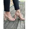 image:imageTOP Moda Womens Chunky High Heel Sandals Square Toe Ankle Strap Sandals 6Nude Pu