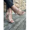 image:imageTOP Moda Womens Chunky High Heel Sandals Square Toe Ankle Strap Sandals 6Nude Pu