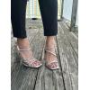 image:imageTOP Moda Womens Chunky High Heel Sandals Square Toe Ankle Strap Sandals 6Silver Metallic