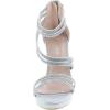 image:imageTOP Moda Womens Formal Rhinestone High Heel Sandal Ankle StrapSilverInna10