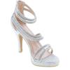 image:imageTOP Moda Womens Formal Rhinestone High Heel Sandal Ankle StrapSilverInna10