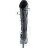 image:imageTOP Moda Womens Page65 Knee High Round Toe LaceUp Slouched High Heel BootsGrey