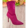 image:imageTOP Moda Womens Rhinestone Stiletto Heel Boots Pointed Toe Ankle BootieFuchsia