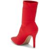 image:imageTOP Moda Womens Rhinestone Stiletto Heel Boots Pointed Toe Ankle BootieRed