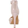 image:imageTOP Moda Womens Stiletto High Heel Sandals Platform Open Toe Ankle Strap Dress ShoesRhinestone HeelNude Rhinestone