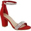 image:imageOver the Toe Strap Ankle Wrap Strap Heel Open Toe Medium HeelRed Nub