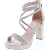 image:imageTOP Moda DressyFormal Sandals High Heel Ankle Strap Open Toe SandalsChampagne