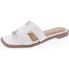 image:imageTOP Moda Elio20 Womens Classic HBand Slide Sandal for WomenWhite